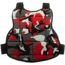 PLASTRON SOGER ENFANT RÉVERSIBLE CAMO ROUGE/BLEU