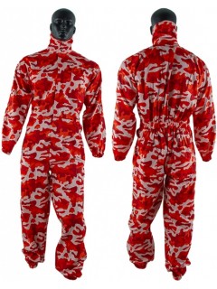 COMBINAISON SOGER (avec protection de cou) CAMO ROUGE