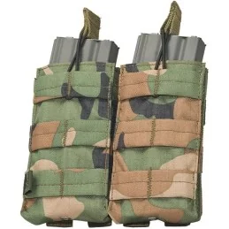 POCHE PORTE-CHARGEURS M4/M16 (CÔTE À CÔTE) VALKEN MOLLE DOUBLE WOODLAND