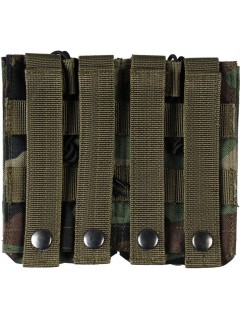 POCHE PORTE-CHARGEURS M4/M16 (CÔTE À CÔTE) VALKEN MOLLE DOUBLE WOODLAND