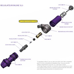 RACCORD 10-32UNF MACROLINE FITTING PLANET ECLIPSE (Pièce n°44)