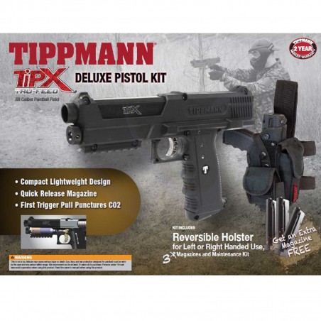 PACK LANCEUR TIPPMANN TiPX 2.0 DELUXE NOIR (holster+3chargeurs)