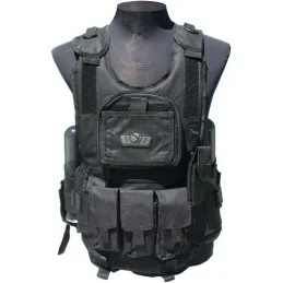 GILET TACTICAL DELUXE GXG NOIR