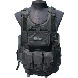 VESTE TACTICAL DELUXE GXG NOIR