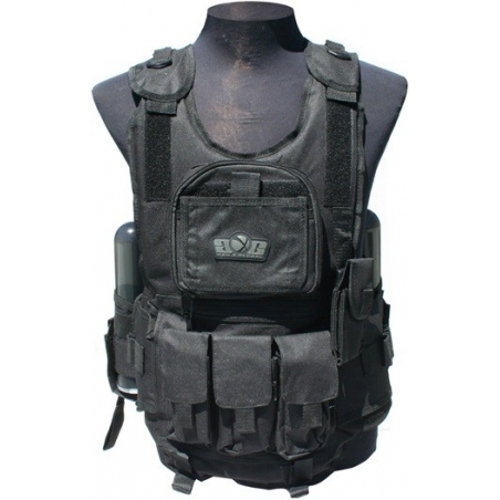 GILET TACTICAL DELUXE GXG NOIR