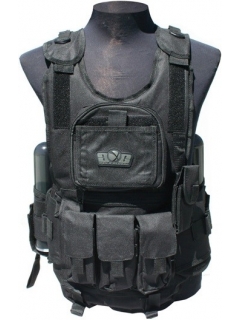 VESTE TACTICAL DELUXE GXG NOIR