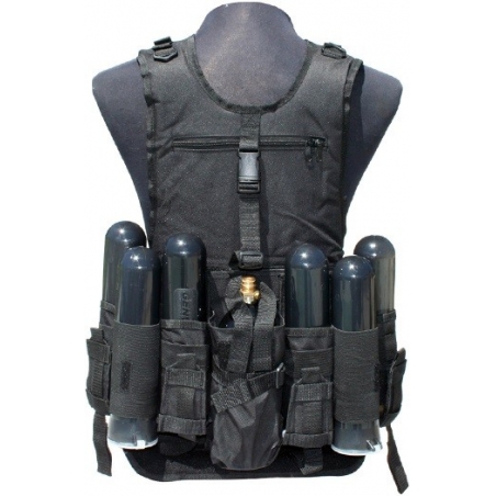 GILET TACTICAL DELUXE GXG NOIR