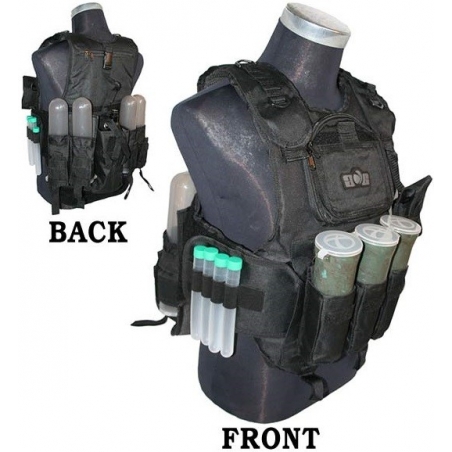 GILET TACTICAL DELUXE GXG NOIR