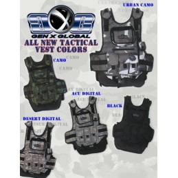 GILET TACTICAL DELUXE GXG NOIR