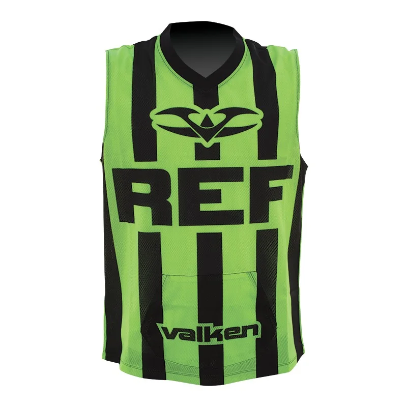 JERSEY ARBITRE VALKEN SANS MANCHES JAUNE/NOIR