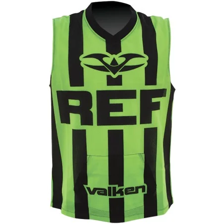 JERSEY ARBITRE VALKEN SANS MANCHES JAUNE/NOIR