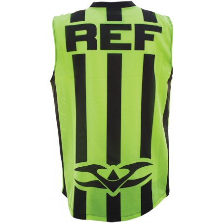 JERSEY ARBITRE VALKEN SANS MANCHES JAUNE/NOIR