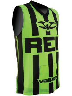 JERSEY ARBITRE VALKEN SANS MANCHES JAUNE/NOIR