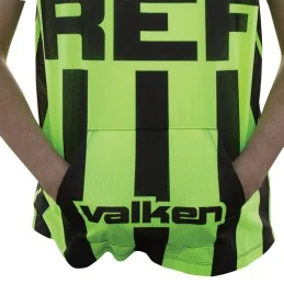 JERSEY ARBITRE VALKEN SANS MANCHES JAUNE/NOIR