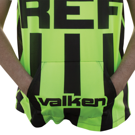 JERSEY ARBITRE VALKEN SANS MANCHES JAUNE/NOIR