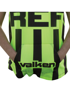 JERSEY ARBITRE VALKEN SANS MANCHES JAUNE/NOIR