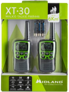 TALKIE WALKIE MIDLAND XT30 NOIR/VERT (x2)