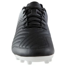 CHAUSSURES DE FOOTBALL ADULTE KIPSTA TERRAINS SECS AGILITY 100 FG NOIR/BLANC