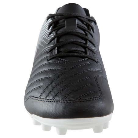 CHAUSSURES DE FOOTBALL ADULTE KIPSTA TERRAINS SECS AGILITY 100 FG NOIR/BLANC