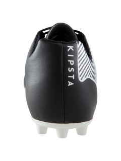 CHAUSSURES DE FOOTBALL ADULTE KIPSTA TERRAINS SECS AGILITY 100 FG NOIR/BLANC