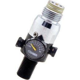 RÉGULATEUR AIR SOGER GC 4500 PSI BP 450 PSI AJUSTABLE (Tête Acier Argent/Double-Joint)