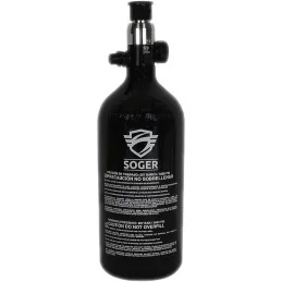 BOUTEILLE AIR SOGER ALU 0.8L + RÉGULATEUR 3000 PSI HP (tête acier)