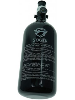 BOUTEILLE AIR SOGER ALU 0.8L + RÉGULATEUR 3000 PSI HP (tête acier)