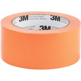 RUBAN ADHÉSIF TEXTILE EXTRA-FORT 3M FLUO ORANGE (5cm x 15m)