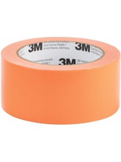 RUBAN ADHÉSIF TEXTILE EXTRA-FORT 3M FLUO ORANGE (5cm x 15m)