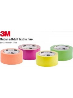 RUBAN ADHÉSIF TEXTILE EXTRA-FORT 3M FLUO VERT (5cm x 15m)