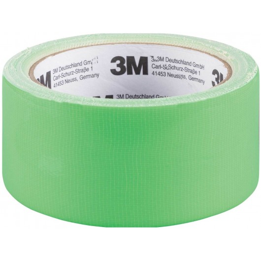 RUBAN ADHÉSIF TEXTILE EXTRA-FORT 3M FLUO VERT (5cm x 15m)