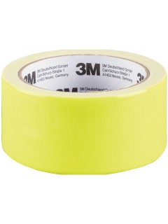 RUBAN ADHÉSIF TEXTILE EXTRA-FORT 3M FLUO JAUNE (5cm x 15m)