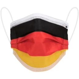 MASQUE BUCCAL JETABLE IMPRIMÉ ALLEMAGNE (lot de 10)