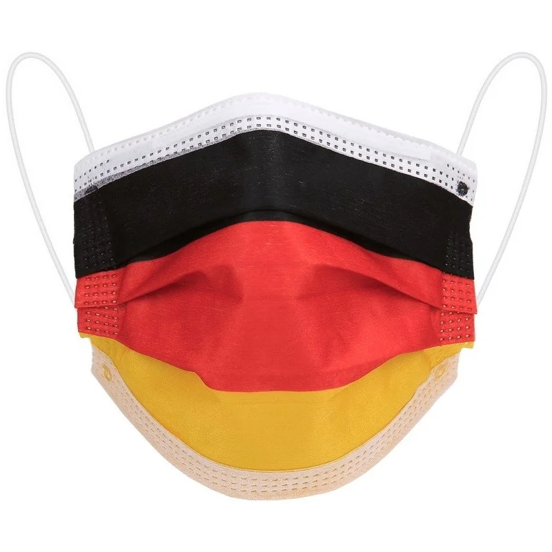 MASQUE BUCCAL JETABLE IMPRIMÉ ALLEMAGNE (lot de 10)