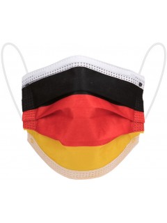 MASQUE BUCCAL JETABLE IMPRIMÉ ALLEMAGNE (lot de 10)