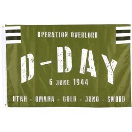 DRAPEAU FOSTEX WWII D-DAY OPERATION OVERLORD KAKI