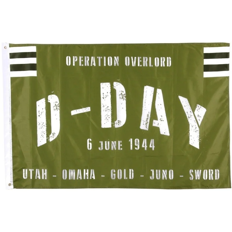 DRAPEAU FOSTEX WWII D-DAY OPERATION OVERLORD KAKI