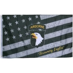 DRAPEAU FOSTEX WWII 101st AIRBORNE USA