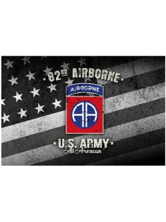 DRAPEAU FOSTEX WWII 82nd AIRBORNE USA