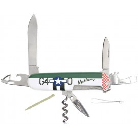 COUTEAU DE POCHE MULTI-OUTILS FOSTEX P-51 MUSTANG (Série limitée WW2)