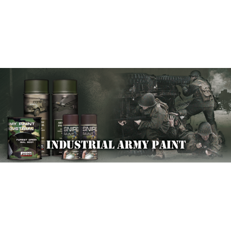 BOMBE PEINTURE MILITAIRE FOSCO FOREST GREEN RAL 6031 (400ml)