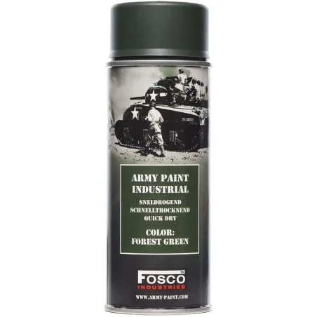 BOMBE PEINTURE MILITAIRE FOSCO FOREST GREEN RAL 6031 (400ml)