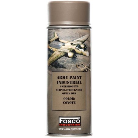 BOMBE PEINTURE MILITAIRE FOSCO COYOTE (400ml)