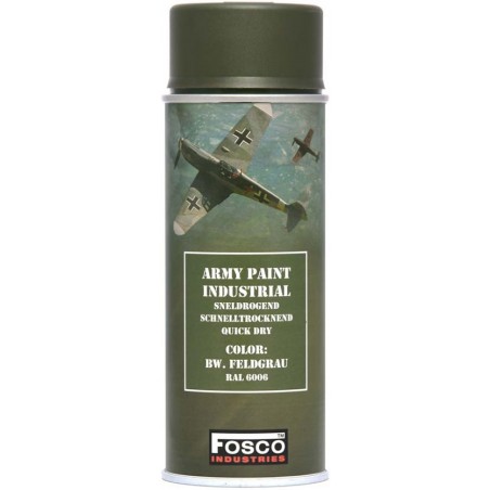 BOMBE PEINTURE MILITAIRE FOSCO BW. FELDGRAU RAL 6006 (400ml)