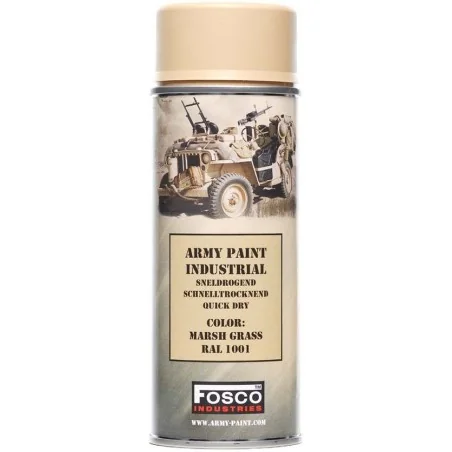 BOMBE PEINTURE MILITAIRE FOSCO MARSH GRASS RAL 1001 (400ml)