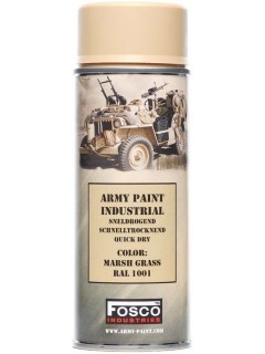 BOMBE PEINTURE MILITAIRE FOSCO MARSH GRASS RAL 1001 (400ml)