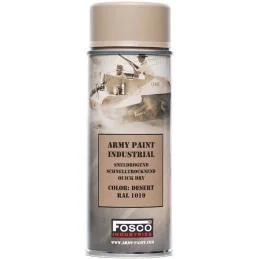 BOMBE PEINTURE MILITAIRE FOSCO DÉSERT RAL 1019 (400ml)