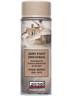 BOMBE PEINTURE MILITAIRE FOSCO DÉSERT RAL 1019 (400ml)