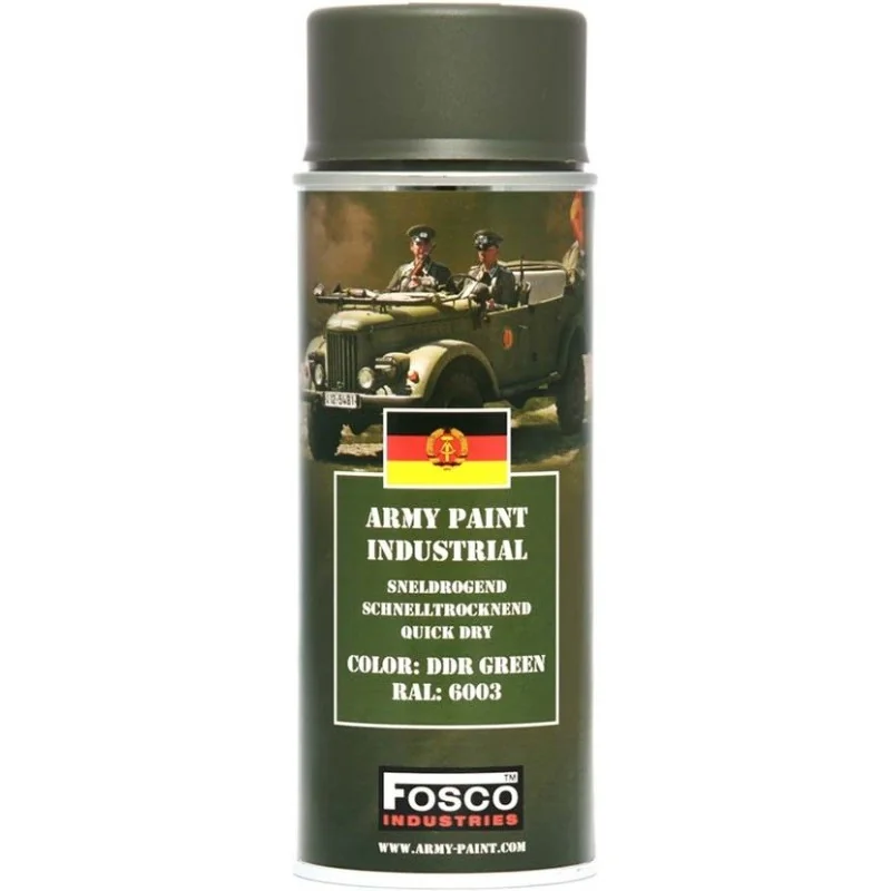 BOMBE PEINTURE MILITAIRE FOSCO DDR GREEN RAL 6003 (400ml)