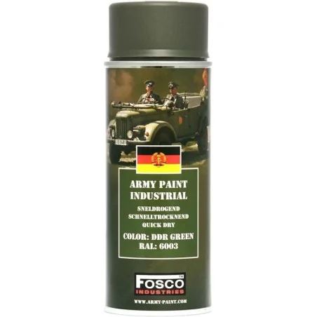 BOMBE PEINTURE MILITAIRE FOSCO DDR GREEN RAL 6003 (400ml)